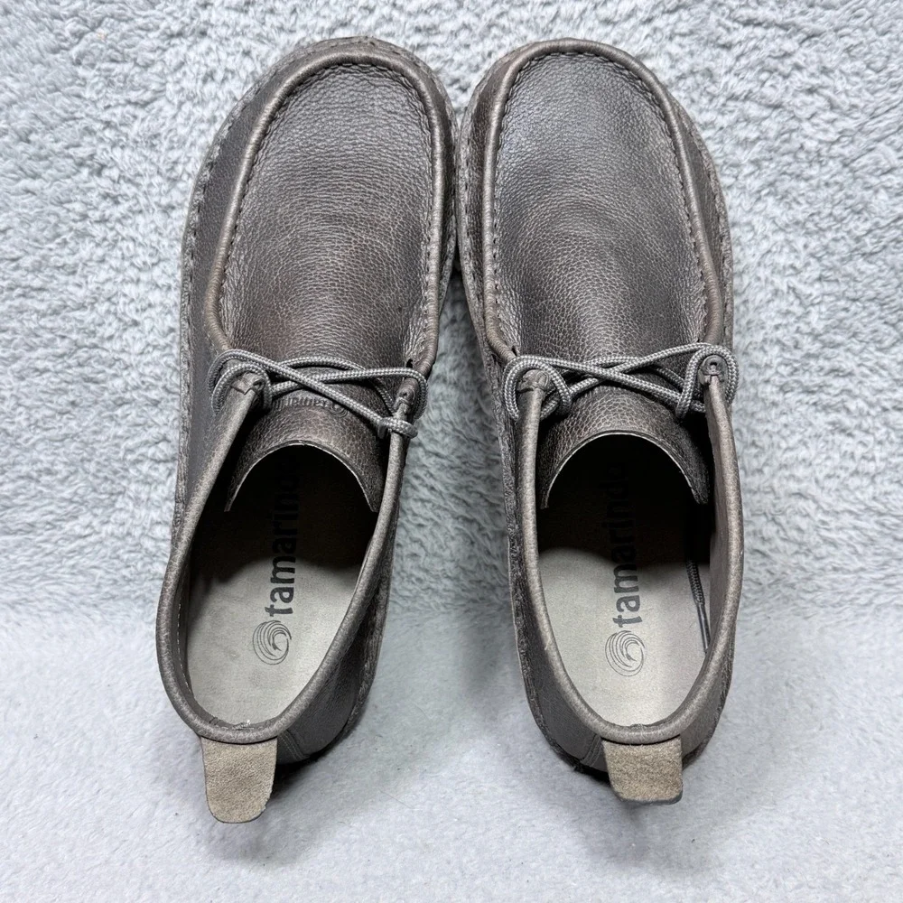 Tamarindo Jetty Mens‎ Size 12 Chukka Boots Gray Taupe Leather